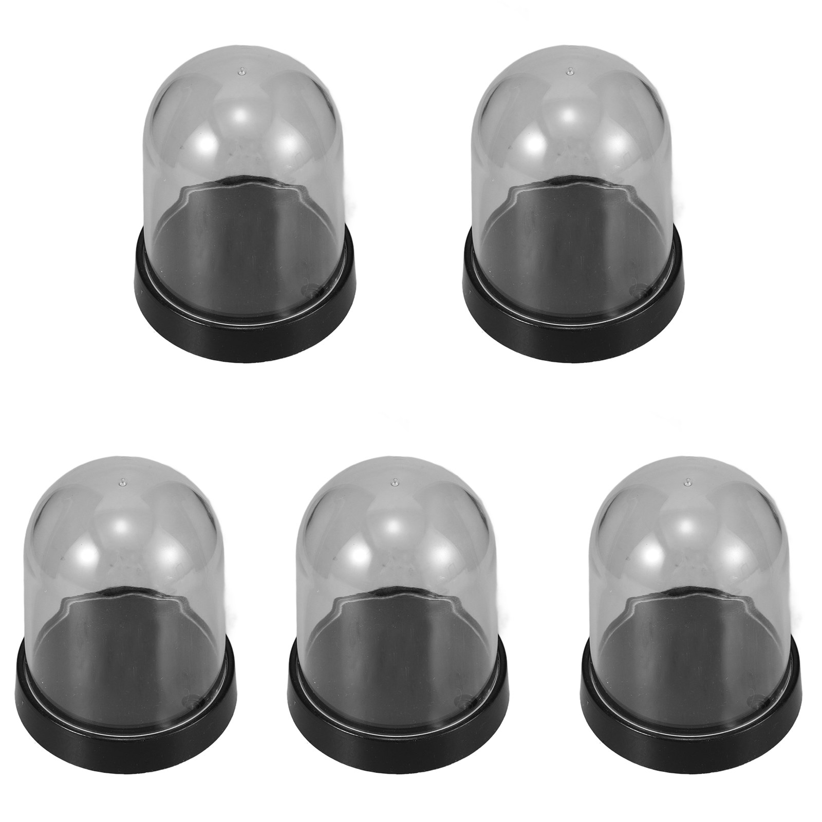 Plastic Dome Clear - 5 Sets Klare Plastik-Kuppelvitrine für Blumenarrangements,