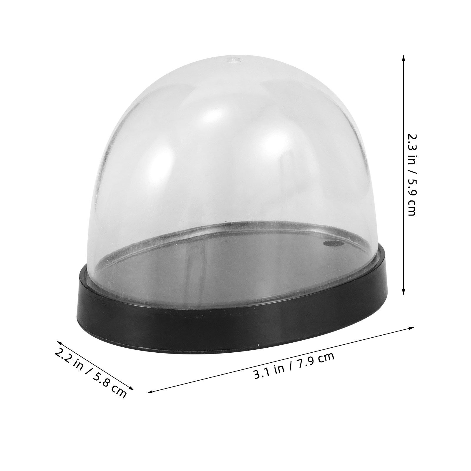 5 Sets Transparente Plastik-Gl – Plastic Dome Clear Bewertung und Preis