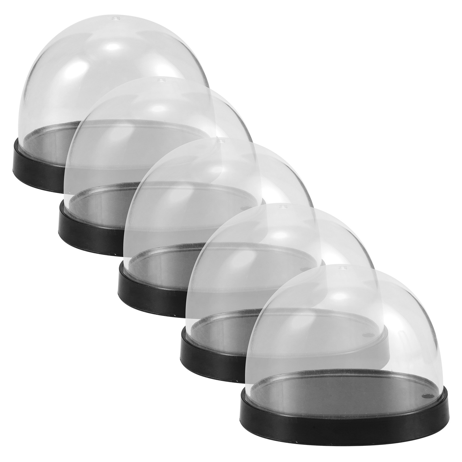 5 Sets Transparente Plastik-Gl – Plastic Dome Clear Bewertung und Preis