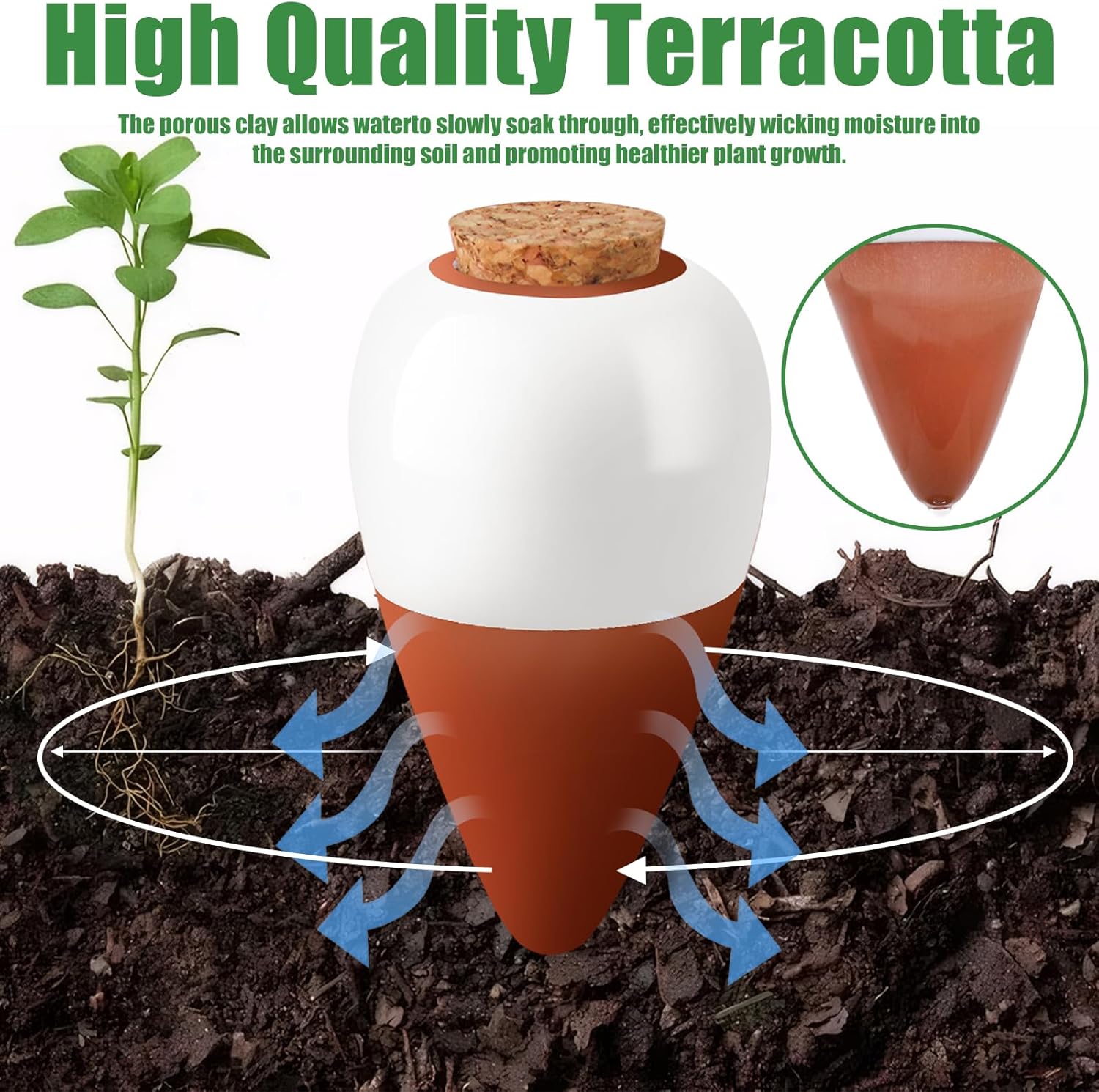 Terrakotta-Bewässerungsspieße, – Self Watering Insert Bewertung und Preis