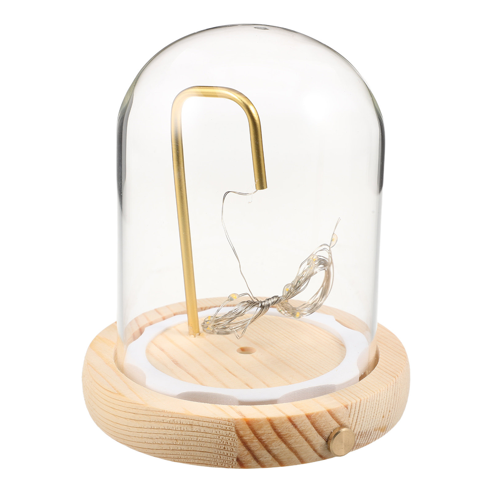 Glas-Kuppelvitrine mit Holzsoc – Plastic Dome Clear Bewertung und Preis