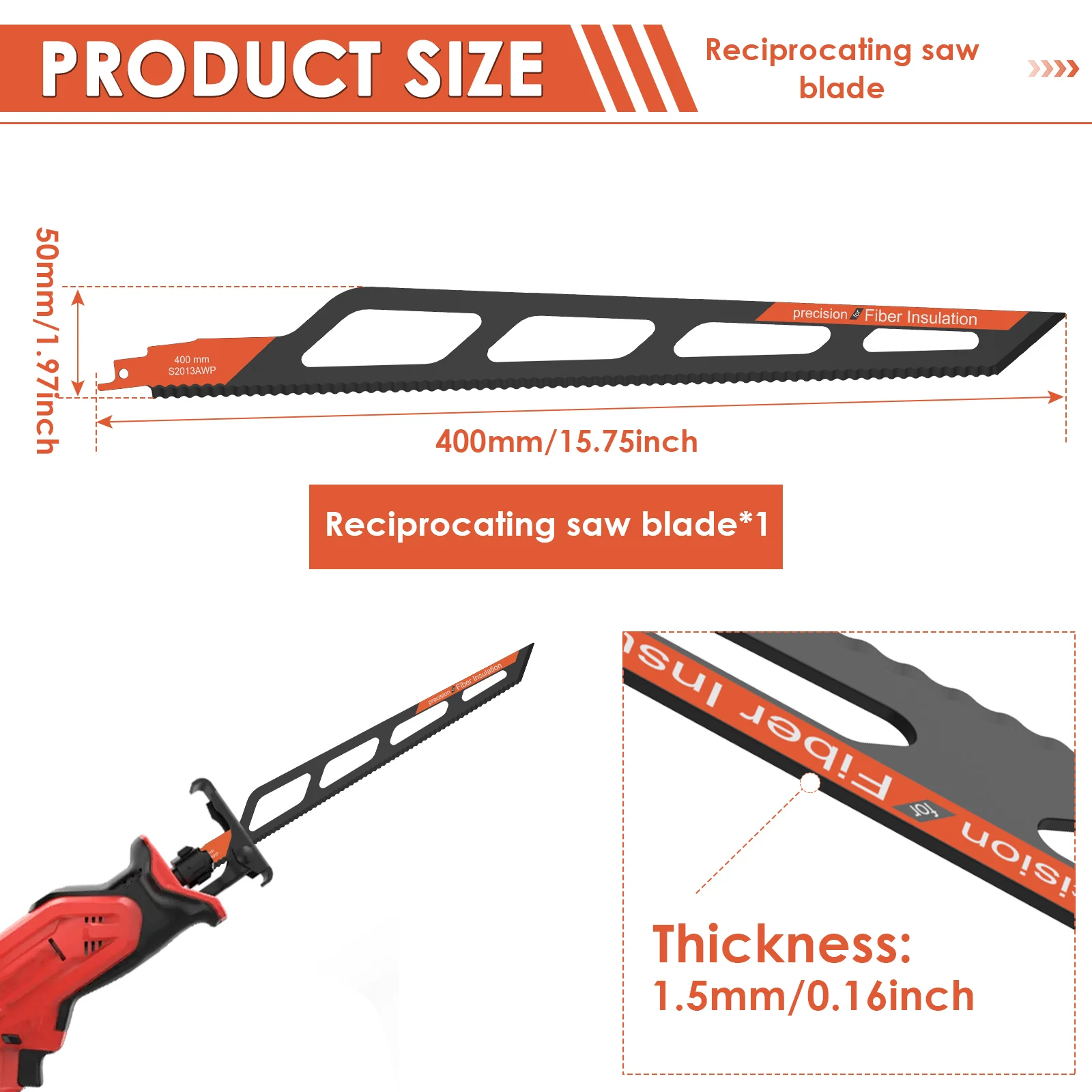 16 Zoll/400mm Säbelsägeblatt H – Cutting Board Foam Bewertung und Preis